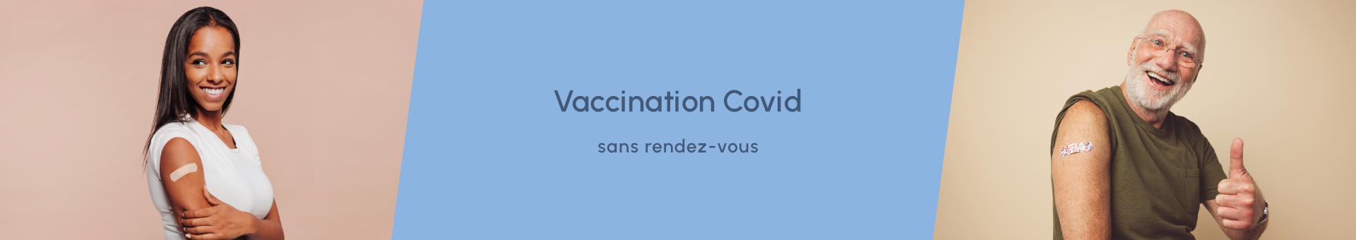 Personnes vaccinées sans RDV contre la covid-19